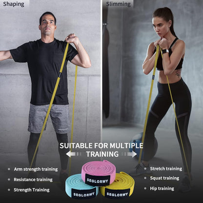 Resistance Bands for Women Men, Exercise Bands for Working Out, Fabric Body Fitness Workout Bands Pull up Assistance Bands