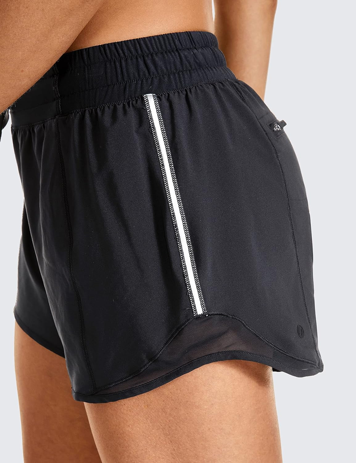 Lined Mid-Rise Feathery-Fit Shorts with 4'' Drawstring by
