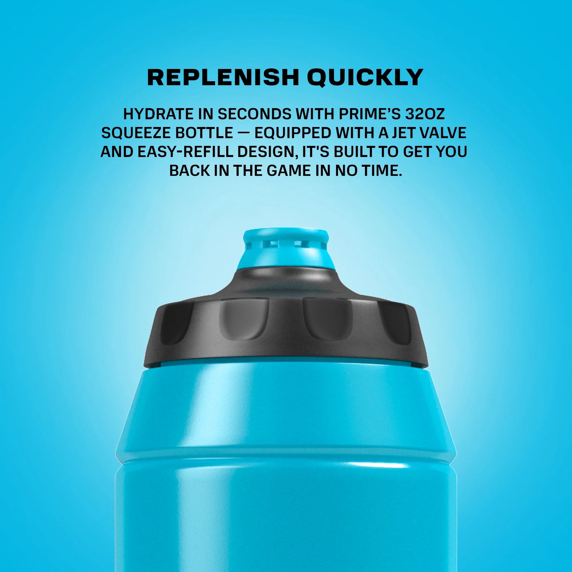 Hydration Squeeze Bottle, 1L - BLUE