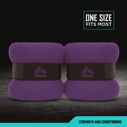 Ankle and Wrist Weights for Women and Men - Velcro Straps, Made for Jogging, Walking, Resistance Training, and Physical Therapy (Set of 2) - Soft Touch Material